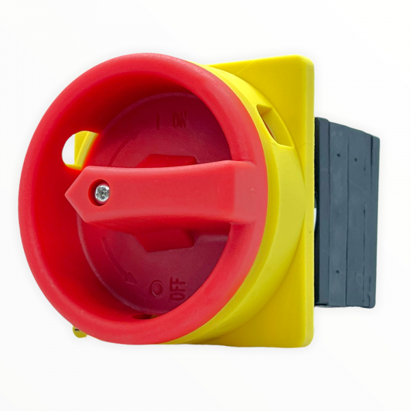 Hauptschalter 3-Polig 10 A - Fronteinbau IP65 Gelb-Rot